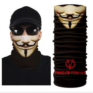 Bandana Neck Gaiter Skull Face Mask Bandanas Tube Breathable Rave Face Scarf US